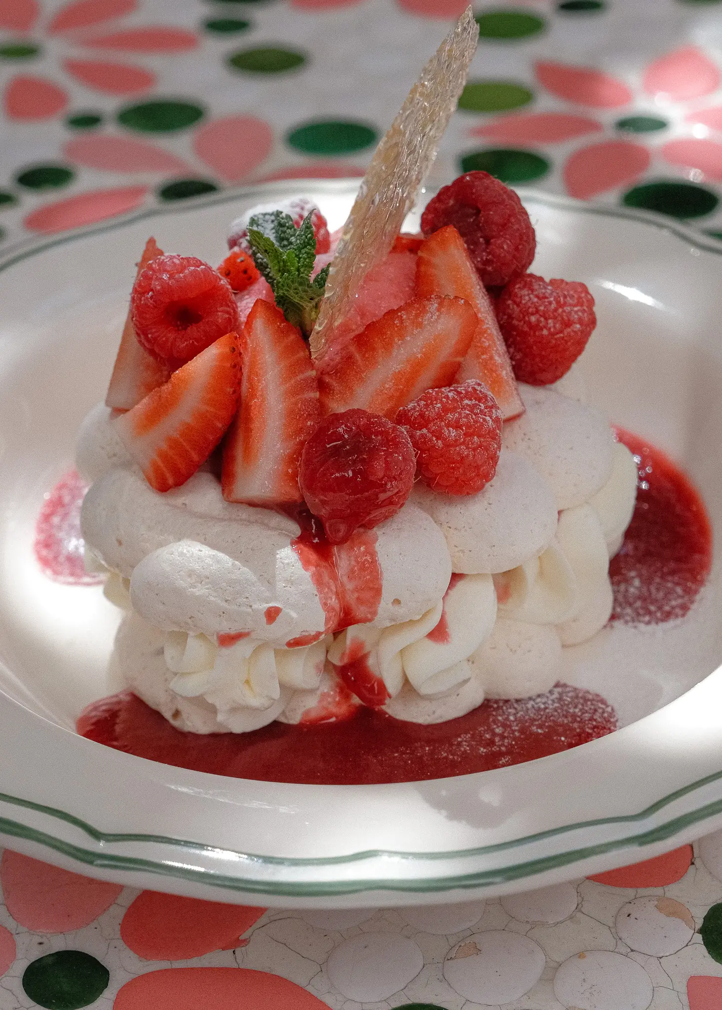 Pavlova aux fraises